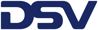 DSV logo in bold blue stylized lettering.